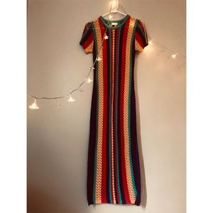 Sheer striped dress